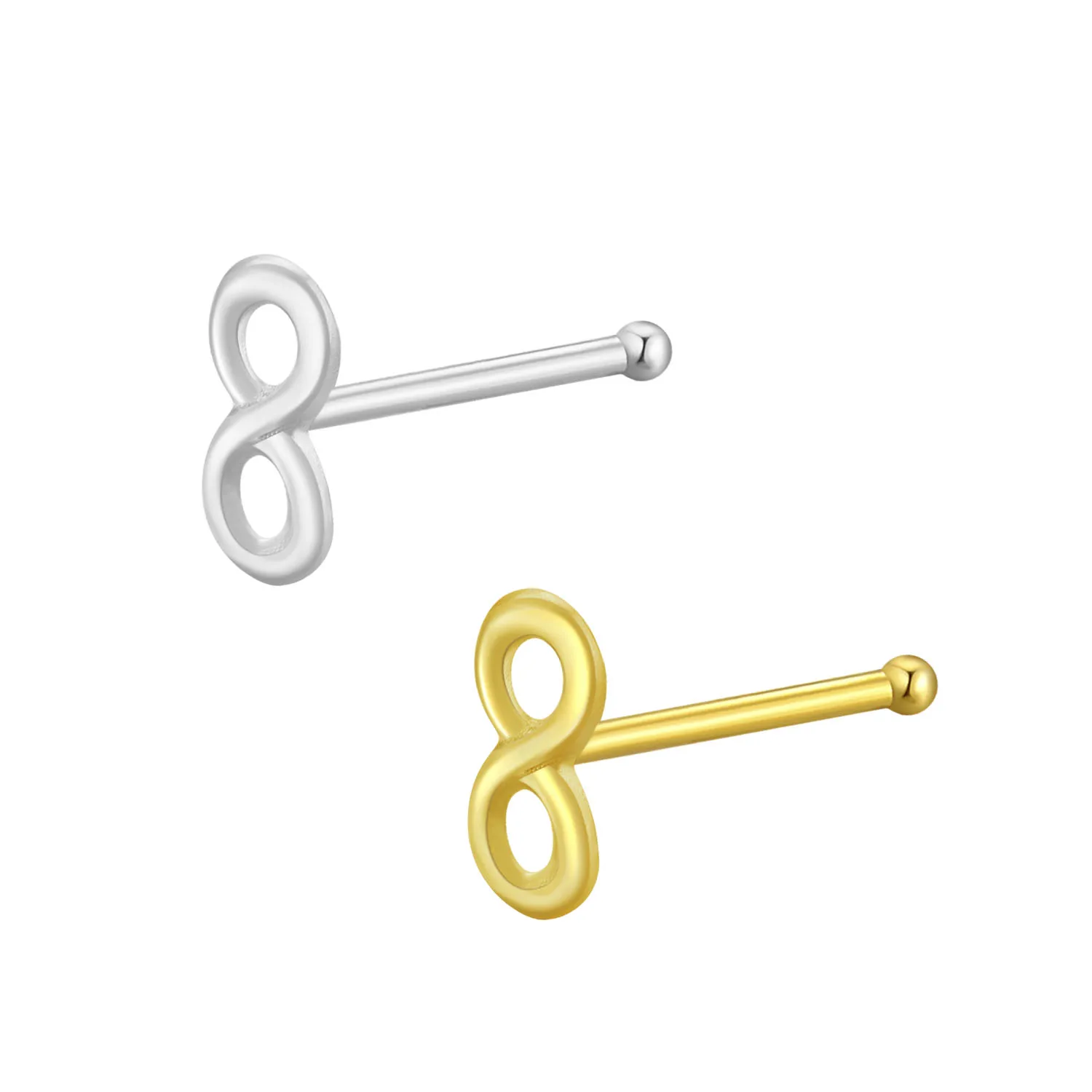 Женское кольцо для пирсинга украшение носа из серебра 925 пробы 1 шт. | Украшения и