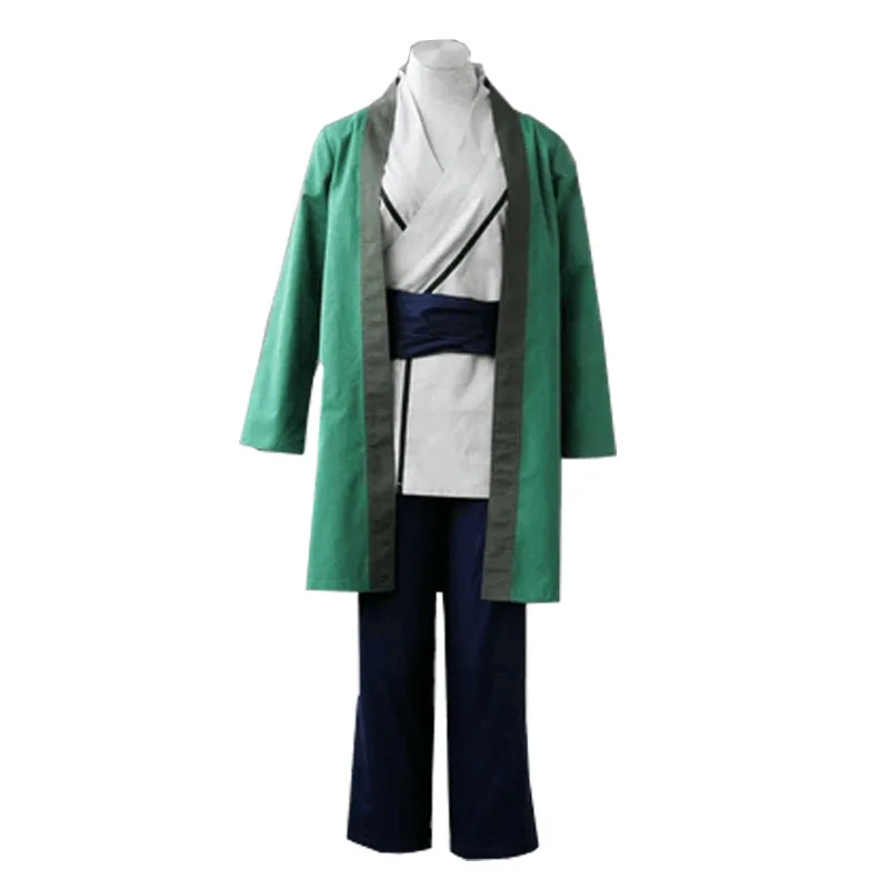 

Hot Anime Cos Tsunade Cosplay Costume Men Women Green Long Coat Halloween Carnival Party Suit Outfit