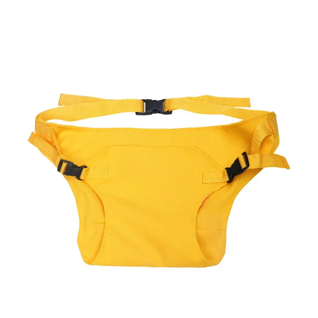 yellow Переносное безопасное детское кресло с ремнем для путешествий, складное моющееся детское кресло с высоким обеденным покрытием - Цвет: yellow