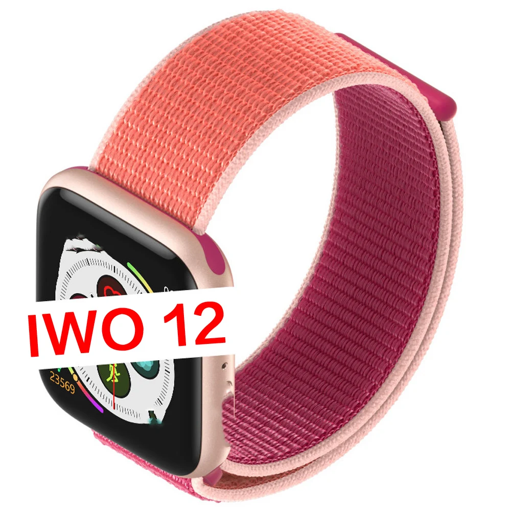 IWO 12 Bluetooth Смарт часы Full Touch Спортивные для Apple iOS Android сердечного ритма ЭКГ IP68