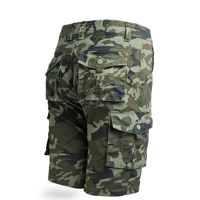 

100% Cotton Camouflage Shorts Men Brand 2021 Summer New Military Slim Pants Large Size Casual Jogger Men's Shorts