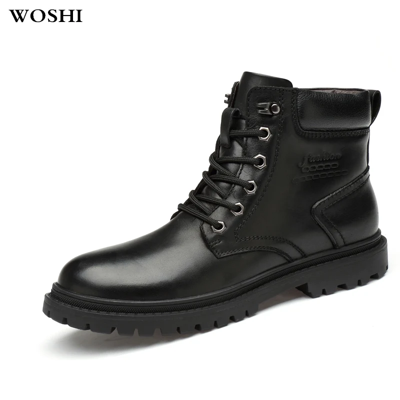 Мужские зимние ботинки Мужская повседневная обувь Высококачественная плюшевая