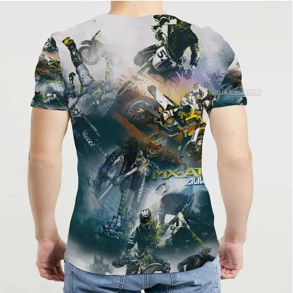 Футболка с ралли для езды на мотоцикле и Мужская футболка коротким рукавом