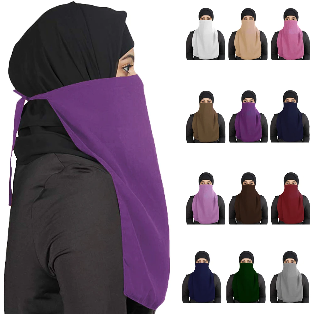 Мусульманская Фата для женщин исламский хиджаб Niqab Арабская скромная одежда