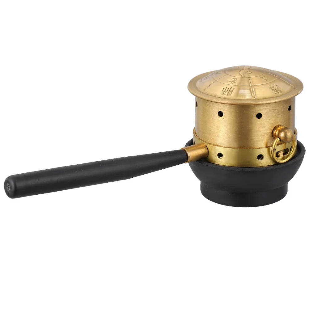 

1 Set Copper Moxibustion Pot Moxa Burner Can Pure Copper Moxibustion Box