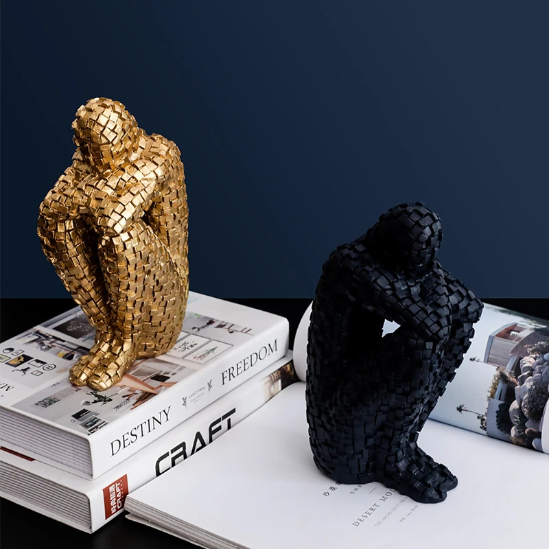 

Modern stay and minimalist decorations soft creative sculpture decorations for art characters ornaments for study decorations