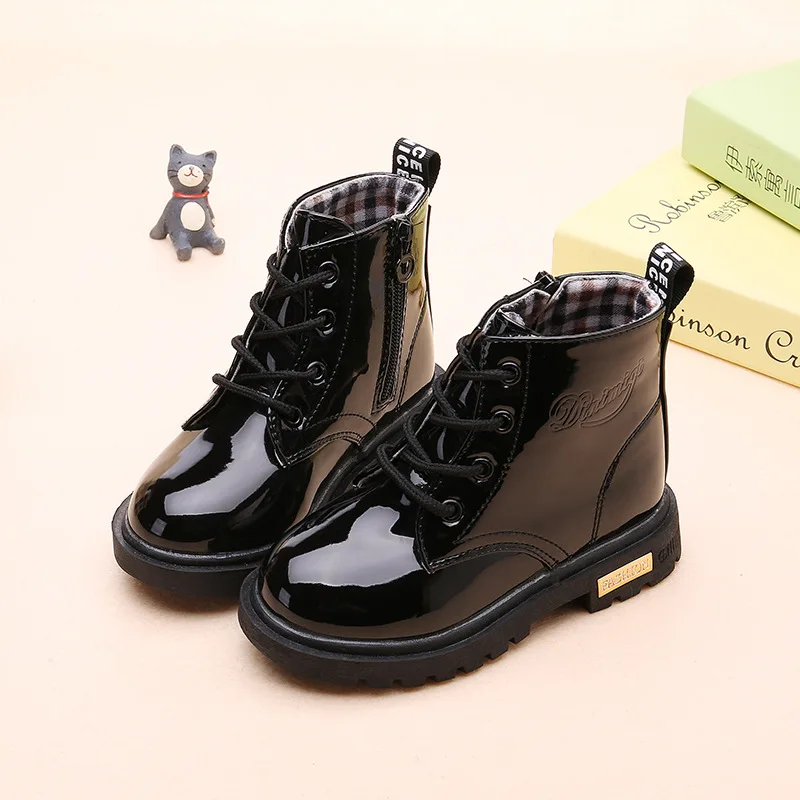 2020 Autumn and Winter Models Young Martin Boots Fashion Wild Children's Boys Girls Wear Waterproof Snow | Детская одежда и