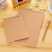 a5 a6 khaki sketchbook spiral notebook 50 sheets inner blank kraft paper cover writing drawing notepad school supply