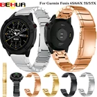 Ремешок для GPS-часов Garmin Fenix 6X 6 6S 5X 5S 5 3 3HR, 26 мм, 22 мм, 20 мм, быстросъемный ремешок из нержавеющей стали