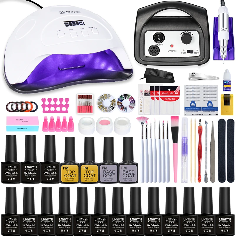 Маникюрный набор для ногтей с 84 Вт/54 Вт/24 Вт Светодиодный светильник