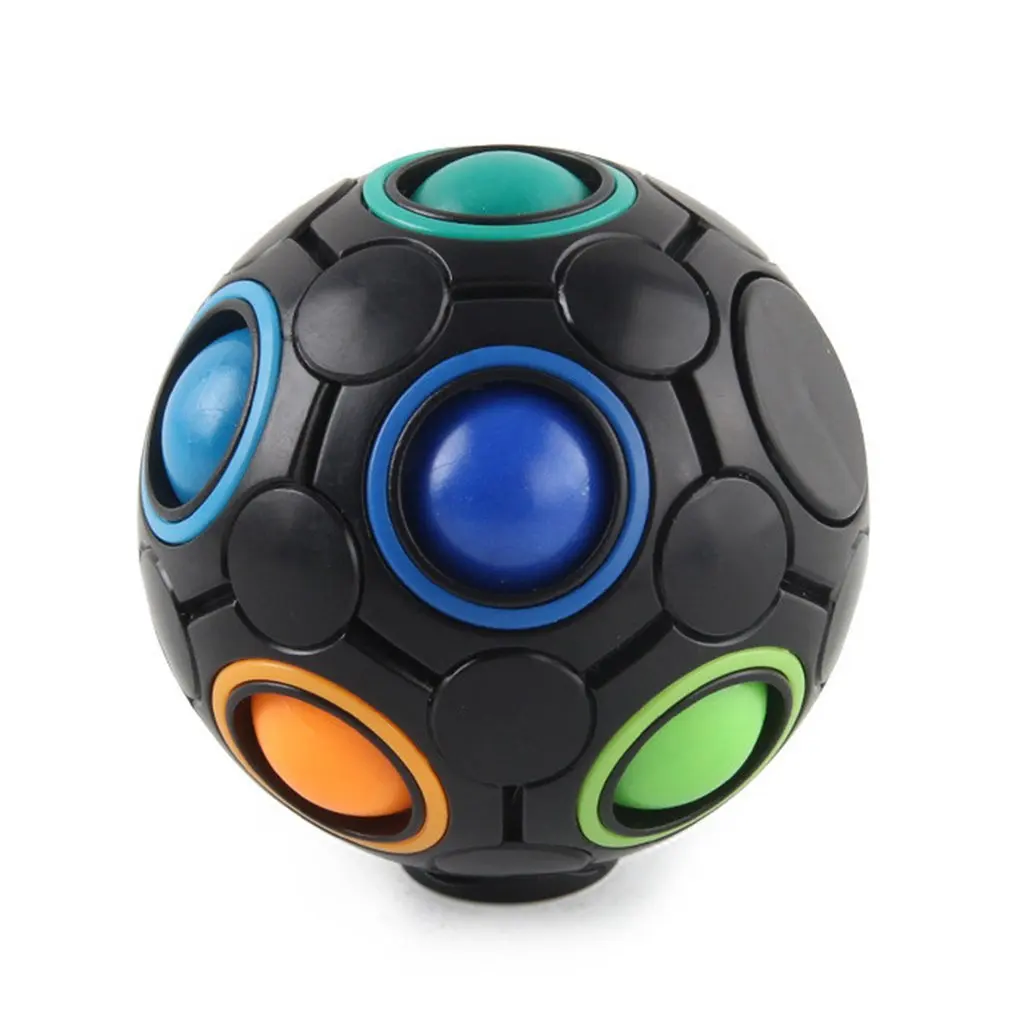 

Creative Magic Cube Ball Antistress Rainbow Ball Puzzle Montessori Kids Toys For Children Stress Reliever Toy
