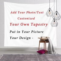 fuwatacchi logo picture custom tapestry private photo customerized tapestries print your photo blankets wall hanging tapestry