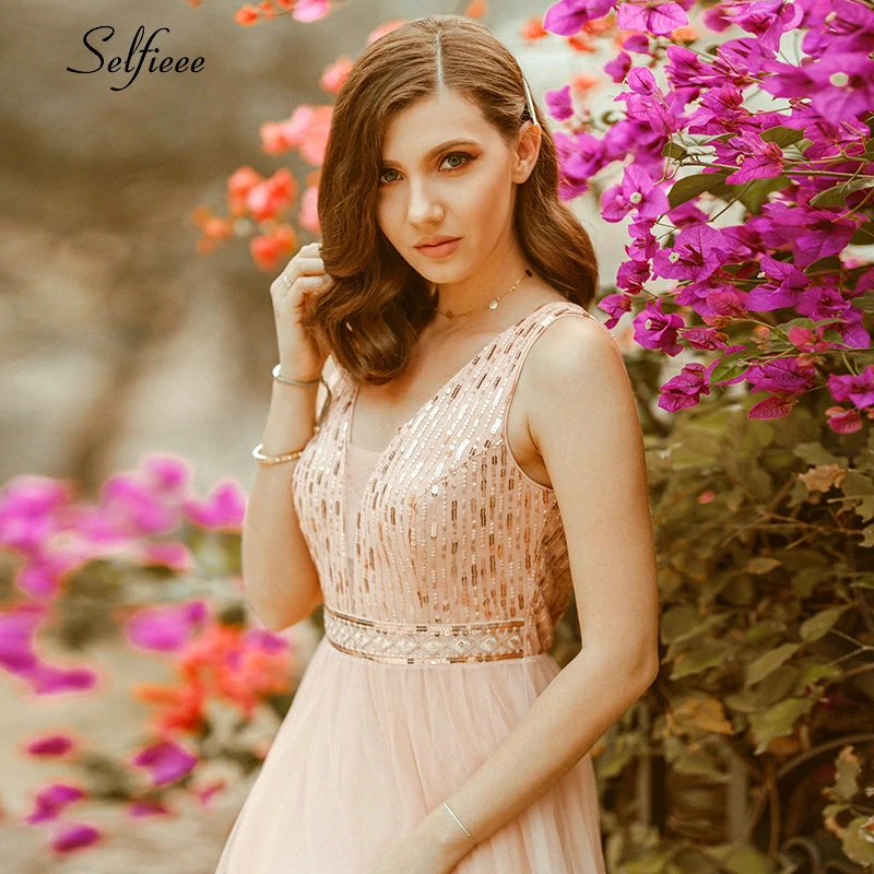 Женское платье с блестками элегантное ТРАПЕЦИЕВИДНОЕ ПЛАТЬЕ макси в полоску