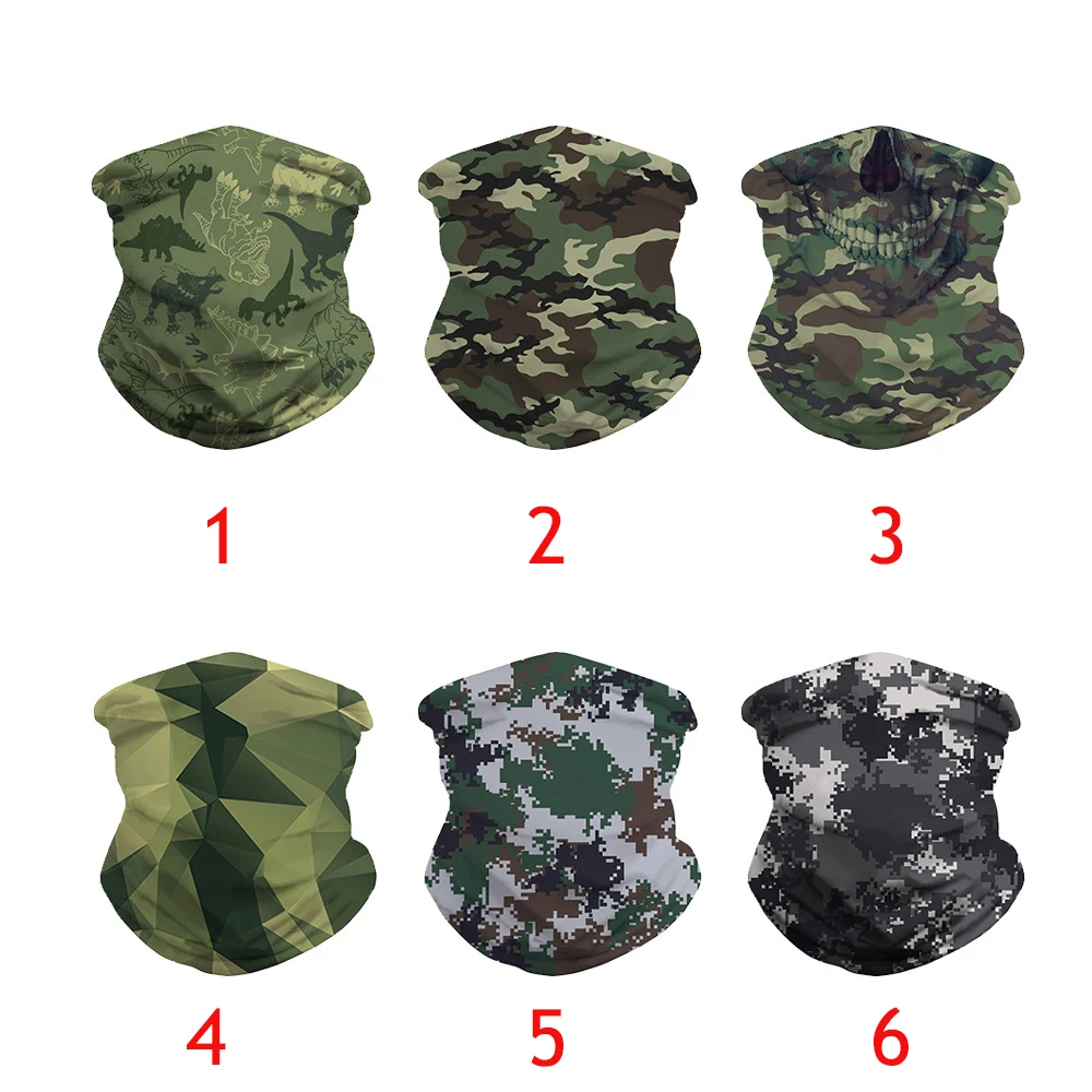 

Windproof Camo Military Camping Scarvf Breathable Hiking Heaewear Sport Bandana Neck Cover Wraps Face Mask Cycling Headband