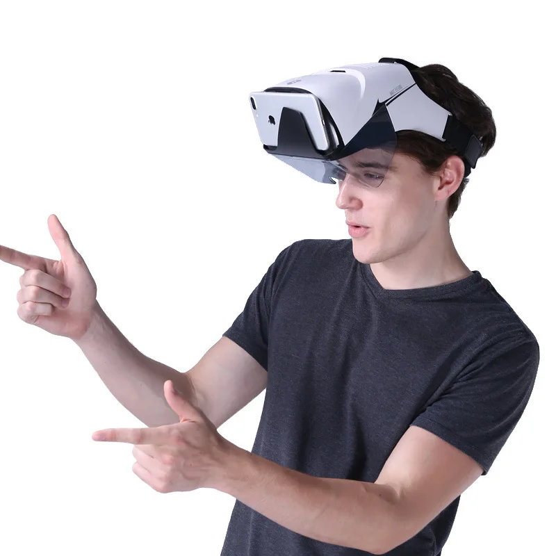 

2021 Head-mounted VR AR glasses AR 50°FOV AR headset, smart AR 3D video augmented reality VR headset virtual reality