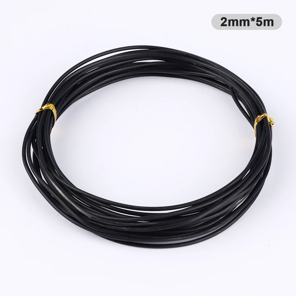 Алюминиевая проволока для бонсай, черный, шесть размеров