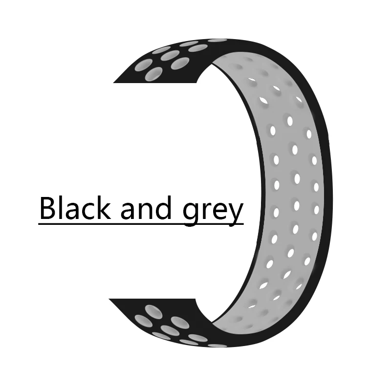 Регулируемый черный/Вольт ремешок для часов спортивный 44 мм 40 iwatch 4 силиконовый