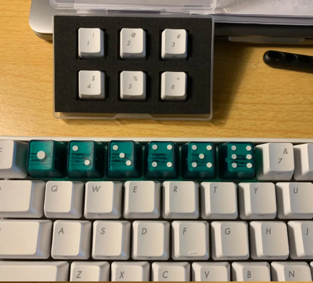 6 шт. колпачки для клавиш с подсветкой 123456 красные желтые синие зеленые