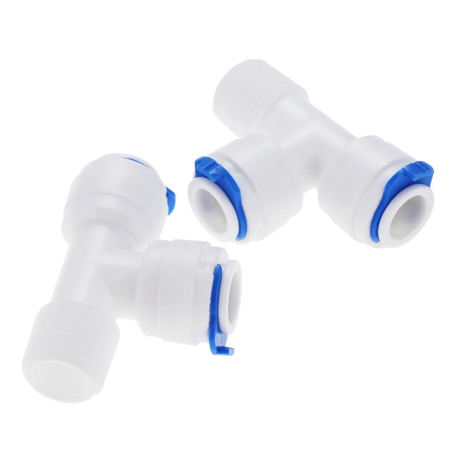 2 шт. RO Quick Pipe Fitting T Shape Tee 3/8 &quotOD Hose-3/8" Male Therad-3/8 Hose Water Plastic Coupling Connector Adapter |