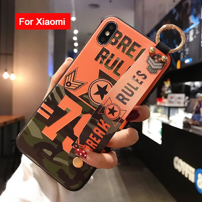 Камуфляжный чехол на запястье для Redmi Note 8 5 5A 6 7 4X K20 Pro Чехол-держатель телефона Xiaomi