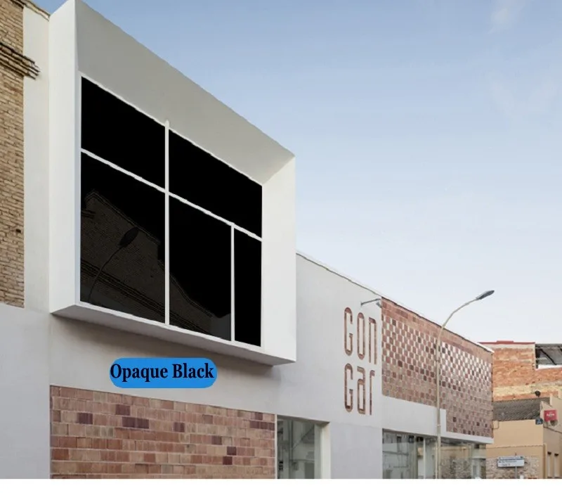 

40/50/60/70/80/90*400 Cm Black Heat Insulation Glass Film Removable Privacy Protection Glare Reduction Anti-UV Window Film
