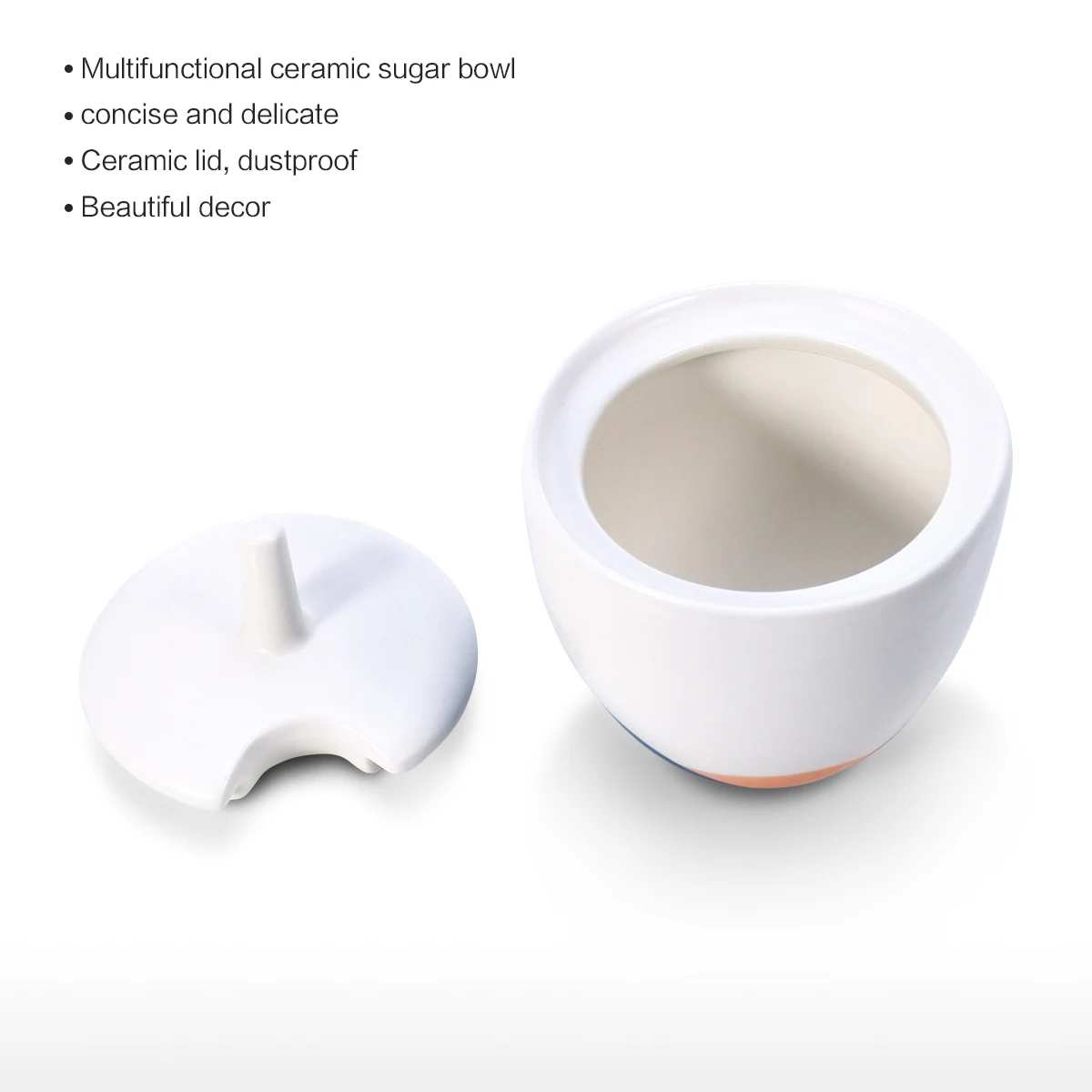 Новая Керамическая сахарница банка для хранения с крышкой контейнер сахара дома