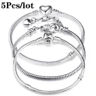 Классические модные базовые очаровательные браслеты 5 шт.лот, элегантные брендовые браслеты сделай сам со змеиной цепочкой, браслеты для женщин, специальное предложение