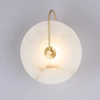 modern natural marble led wall lamp personalized home wall decoration lamp suitable for bedside bedroom aisle wall lamp
