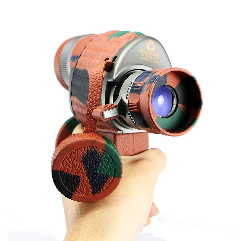 8x40 Монокуляр с рукояткой HD широкоугольный монокуляр ручной работы для активного отдыха на открытом воздухе, кемпинга, походов и наблюдения за птицами.