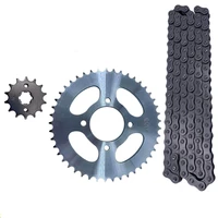 1 set motorcycle 428h 118 links transmission drive chain 15 teeth and 42 teeth front engine gear sprocket for suzuki 150