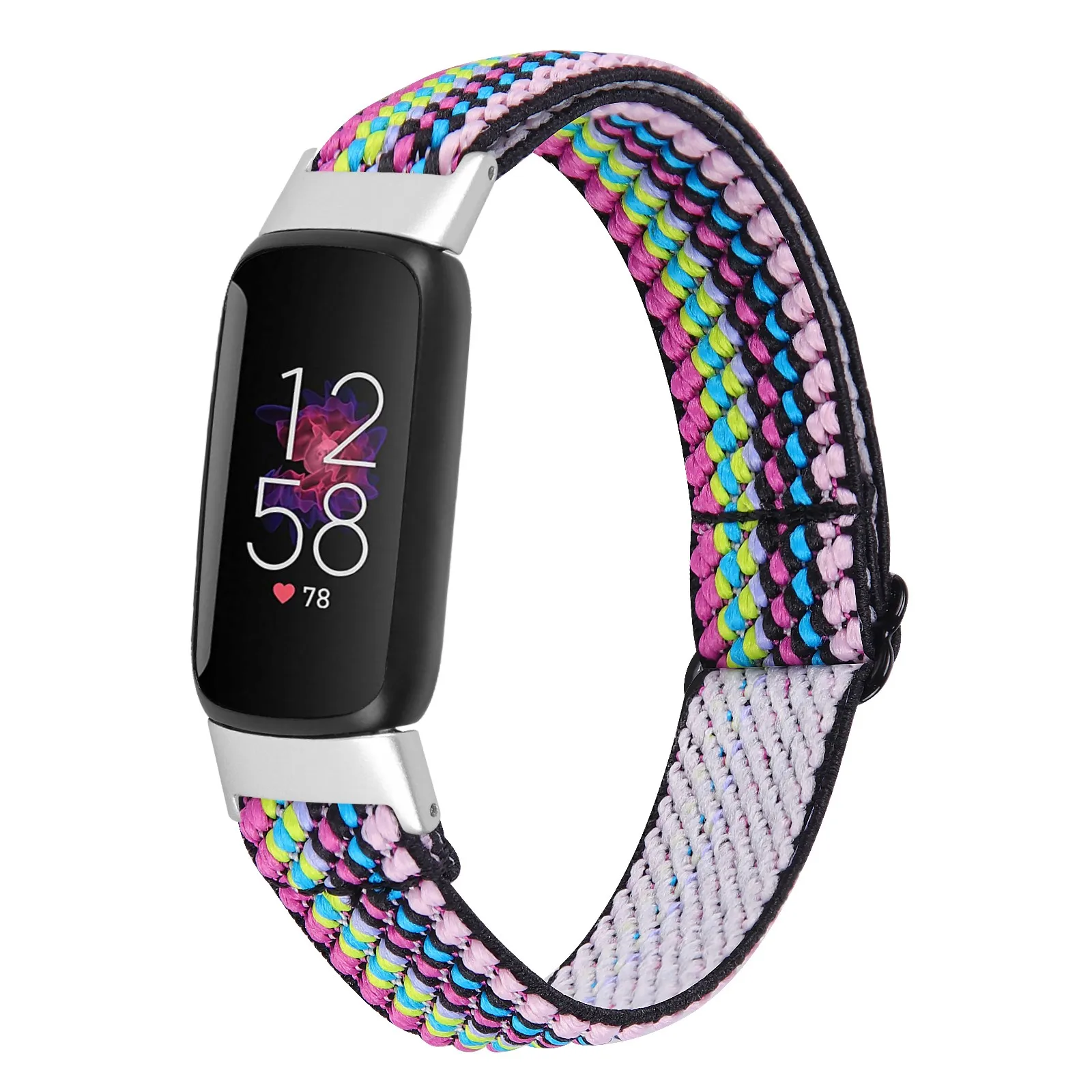 For Fitbit-Luxe Watch Adjustable Elastic Nylon Strap 5.3-8.3inch Replacement Women Men |