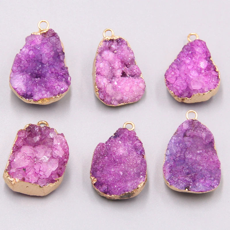 Для женщин натуральные Агаты медальон из друзы камень каменный натуральный