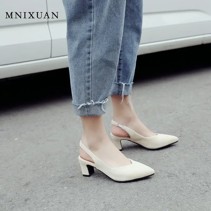 Женские сандалии ручной работы MNIXUAN роскошные элегантные летние туфли для