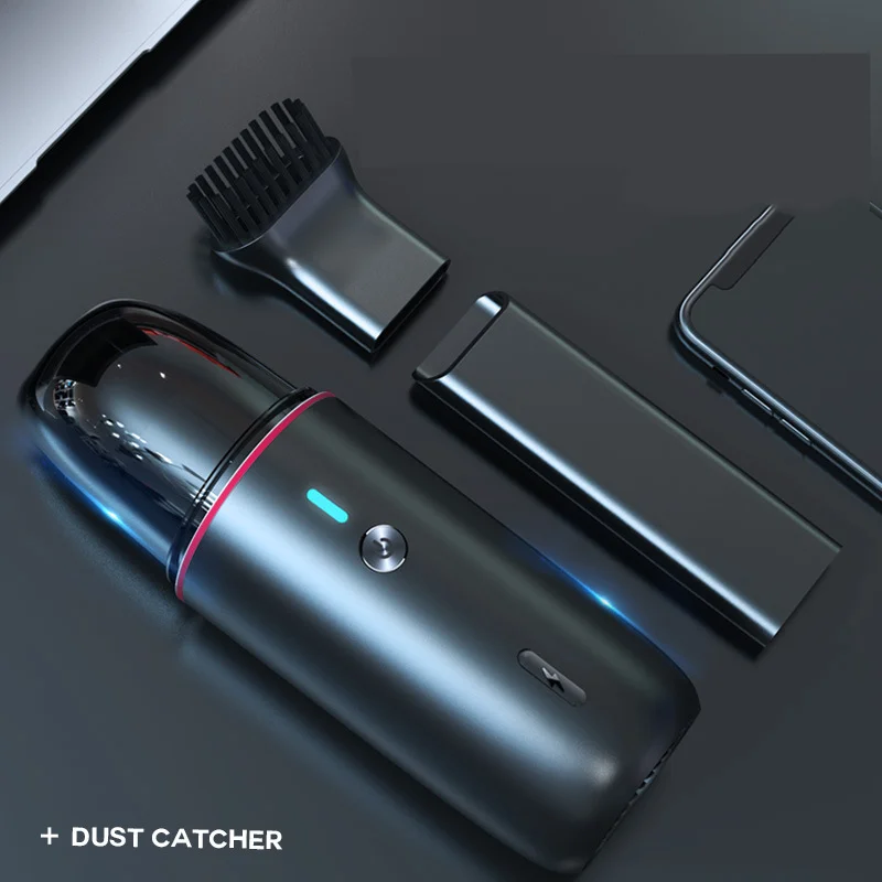 Портативный автомобильный пылесос беспроводной ручной автоматический 5000 ПА для