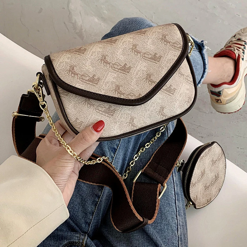 Сумки через плечо из искусственной кожи Three In One для женщин зимние сумки 2020