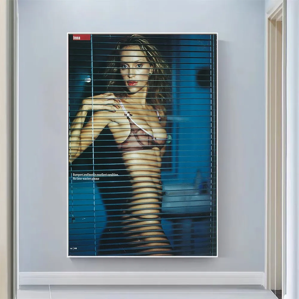 

Silk Cloth Wall Poster Inna Zobova Sexy Model Star Art Home Decoration Gift