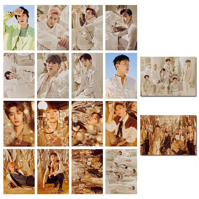 16 шт./компл. MONSTA X альбом фотокарточка ПВХ карточки самодельные ломо