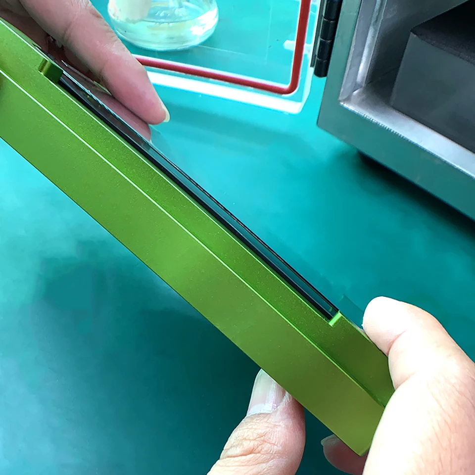 Lcd ламинирование пресс-форм зеленого цвета для tp стекло металлический ОСА ламинатор для iphone x/xs max трещины дисплей переделки инструменты