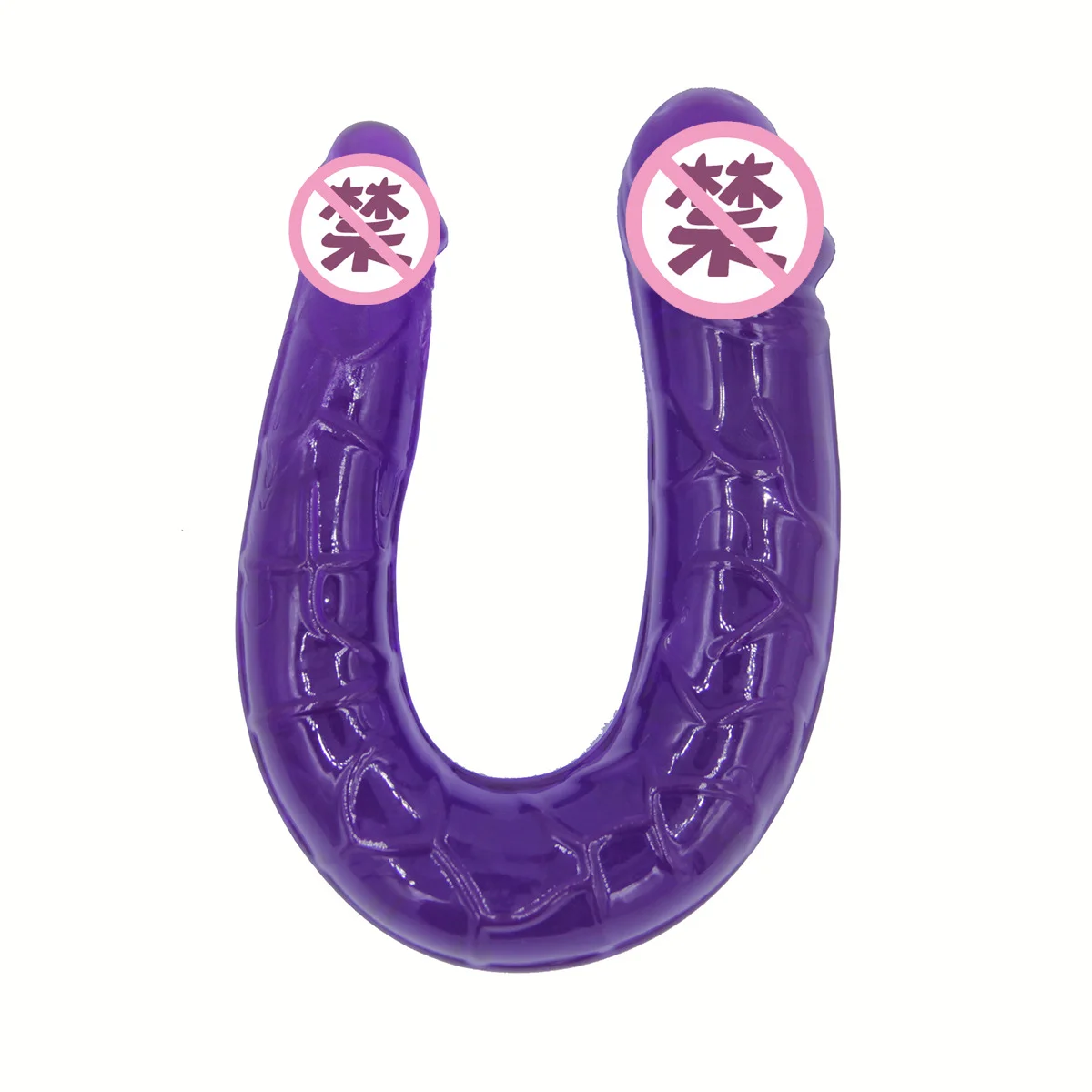 Двойной фаллоимитатор желе реалистичный U форма мягкий вагинальный пенис