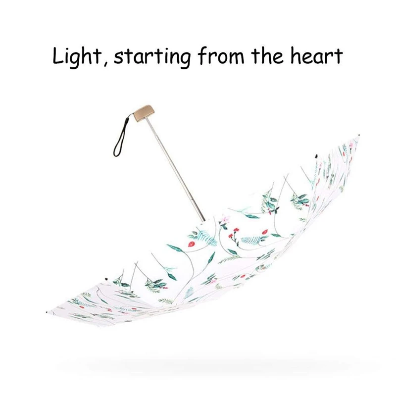 Ультралегкий солнцезащитный зонт мини плоский в пять раз двойной Карманный Зонт