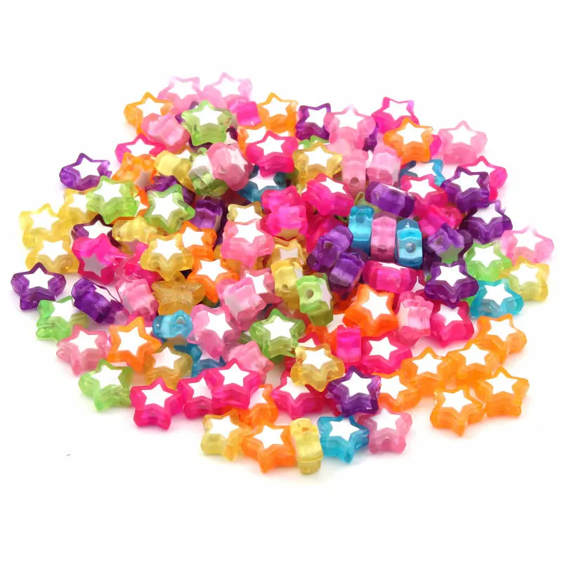 Бусины-разделители акриловые разноцветные 10 мм 50 шт./лот | Украшения и аксессуары