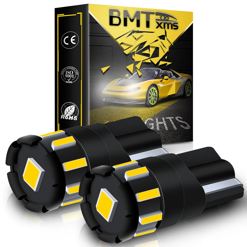 

BMTxms 2pcs T10 W5W 161 168 Car Canbus LED Bulbs For Ford Focus 5D Fiesta Mondeo MK4 C-Max MK2 S-Max Kuga Galaxy Auto Lamp Light