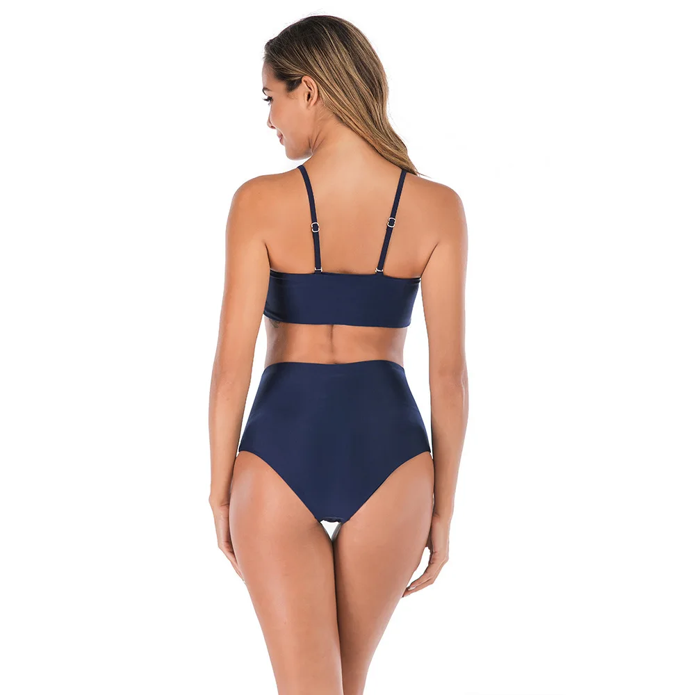 Купальный костюм сексуальное бикини в полоску с регулируемыми бретелями два