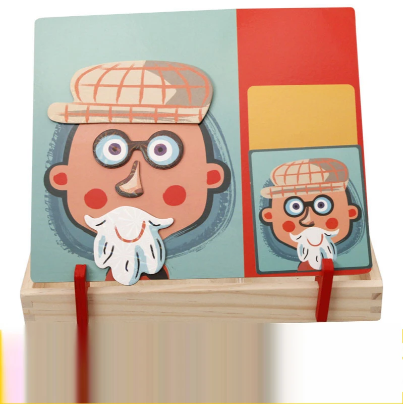 

Children use brain to improve intelligence development, early education puzzle magnet book jigsaw toy