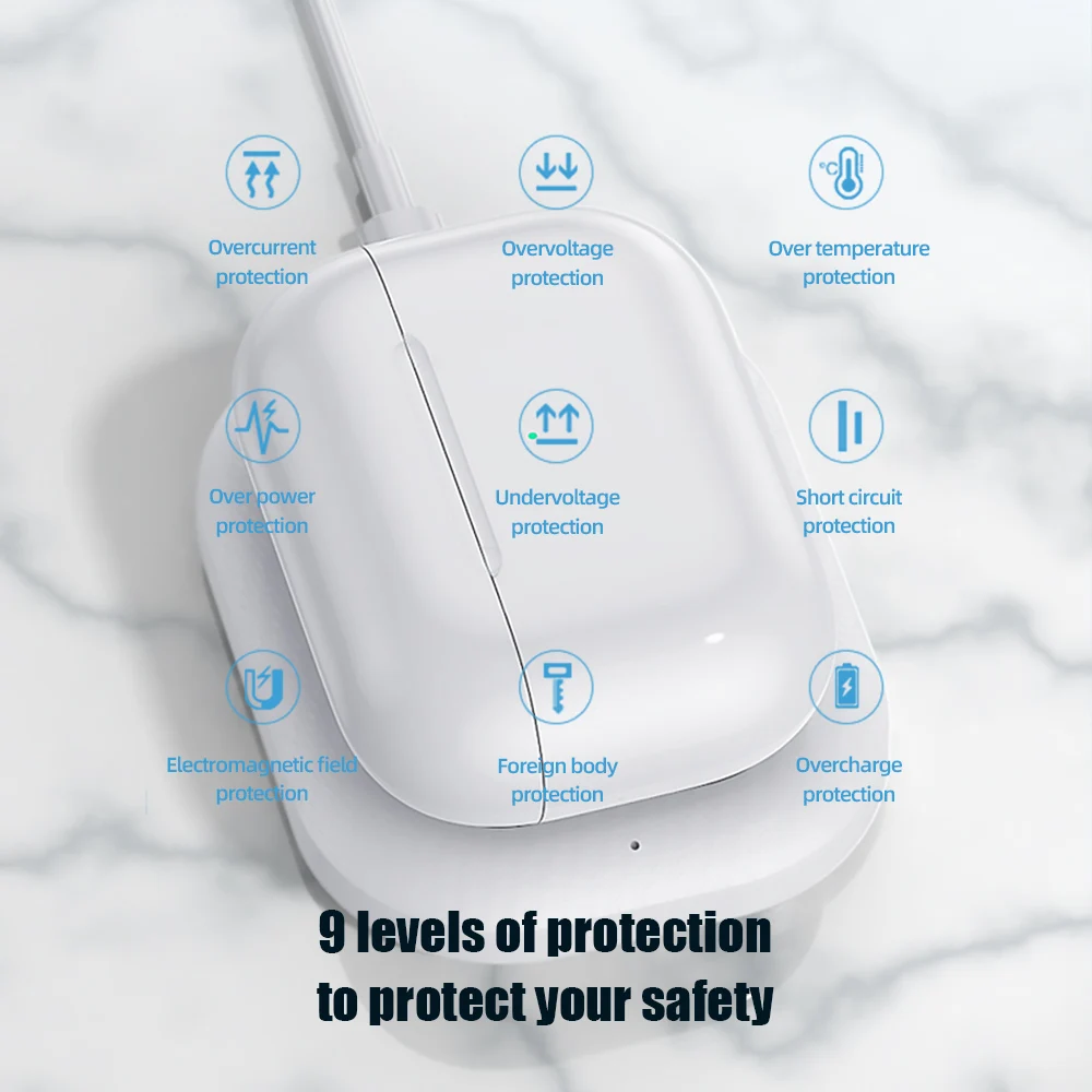 ! ACCEZZ 2 в 1 QI Беспроводное зарядное устройство док станция для Airpods AirPods 3 Pro Быстрая