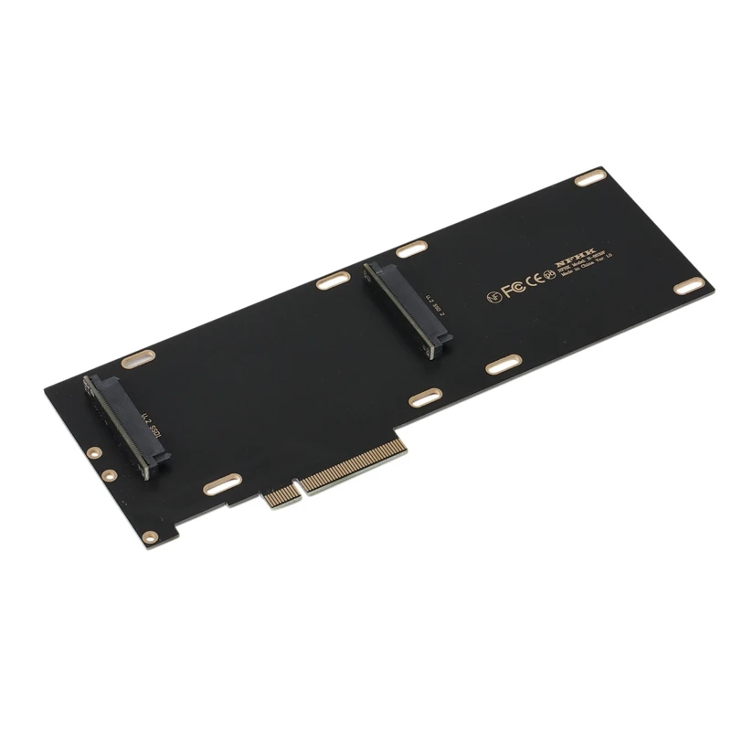 

PCIE Riser Card U.2 To PCI-E X8 X16 Adapter PCI-E X8 To U.2 SFF-8639 SATA-Express Double Bay Transfer Server Card