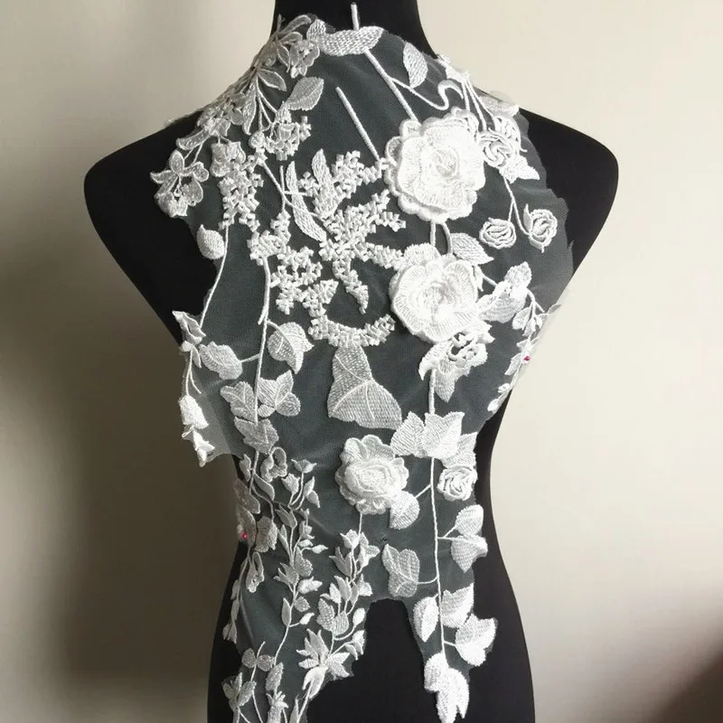 Высококачественная 3D аппликация цветочных лепестков искусственная вышивка