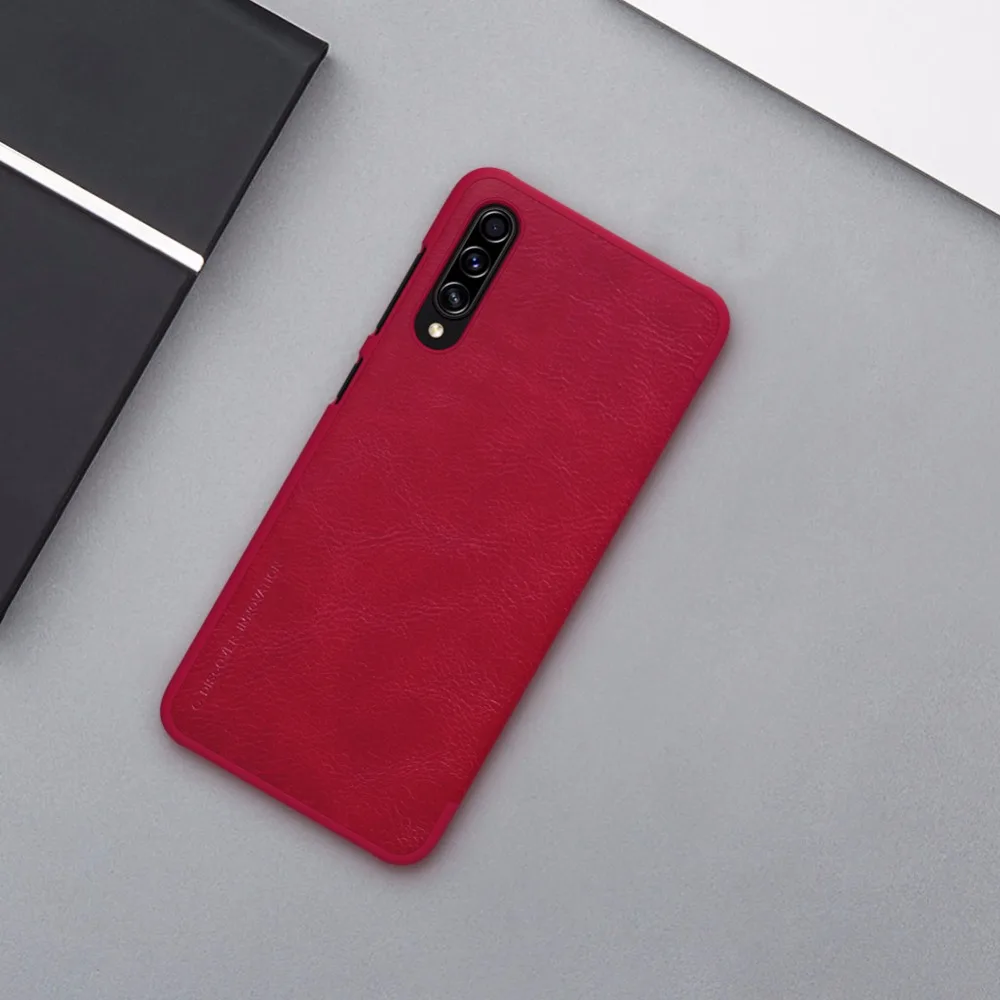 Кожаный чехол Nillkin QIN для samsung Galaxy A70S A50S A30S A20S A10S A20e A51 A90 5G с отделением для карт и бумажником с откидной крышкой
