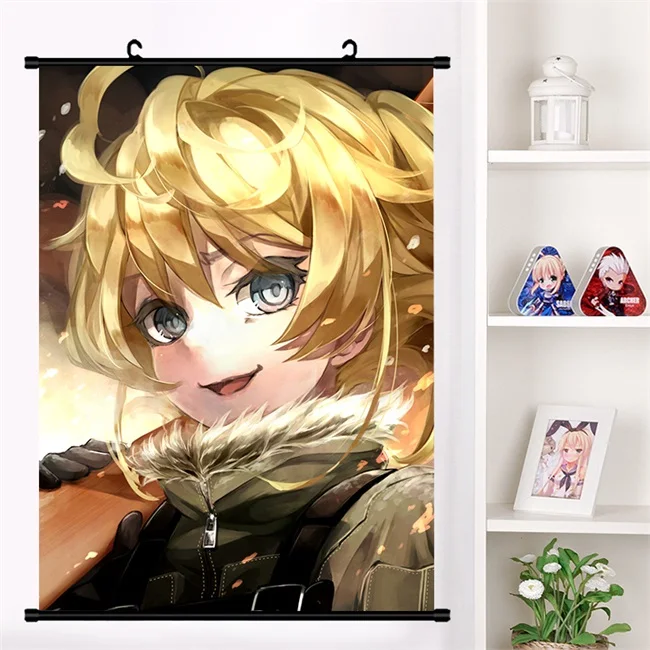 Аниме Youjo Senki Saga of Tanya the Evil Tanya Degurechaff настенный плакат с прокручивающейся стенкой Otaku коллекция домашнего декора - Цвет: O