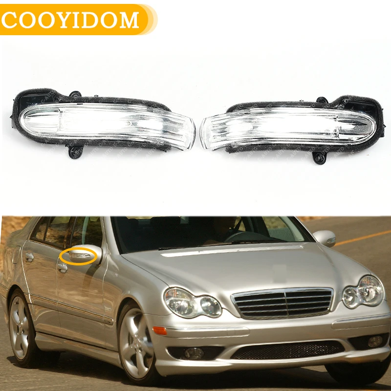 Автомобильный Передний Габаритный светильник зеркало заднего вида для Mercedes Benz